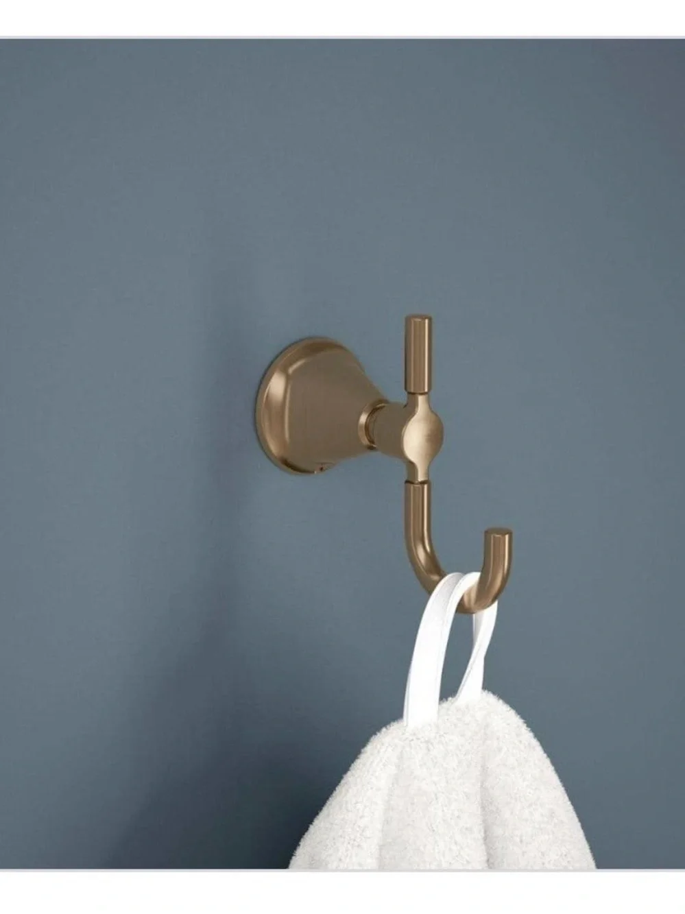 New Delta Lorna J-hook in champagne bronze robe towel bath hook